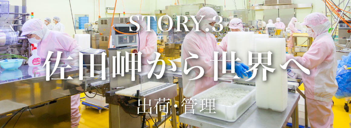 朝日共販のしらすの話　Story3 「佐田岬から世界へ」 出荷・管理